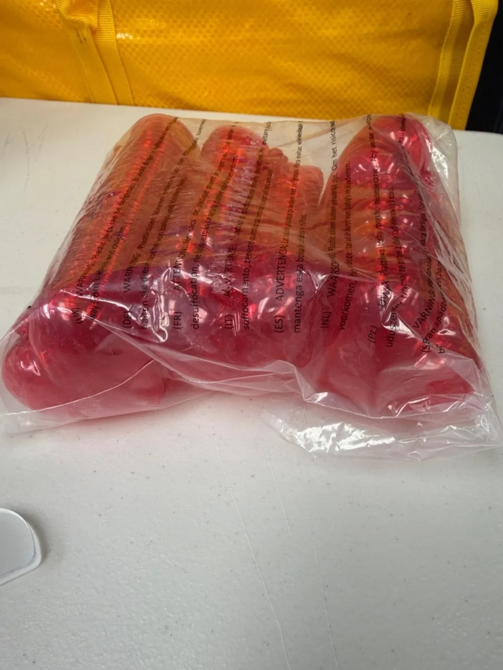 Fillable Red Plastic Hearts - with center holes to hang - bulk pack of red heart